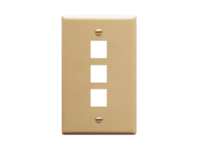 Picture of Faceplate Oversized 3-port Ivory