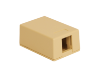 Picture of Surface Mount Box 1-port Ivory