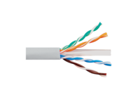 Picture of Solid Cat 6e UTP 350 MHz Plenum Cable - White - 1000 FT
